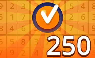 Pogo Daily Sudoku Medium V Badge