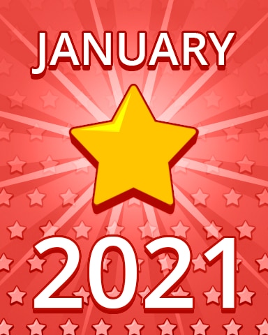 Pogo Daily Sudoku All Stars January 2021 Badge