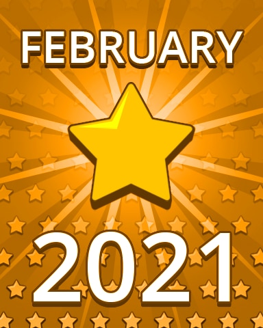 Pogo Daily Sudoku All Stars February 2021 Badge