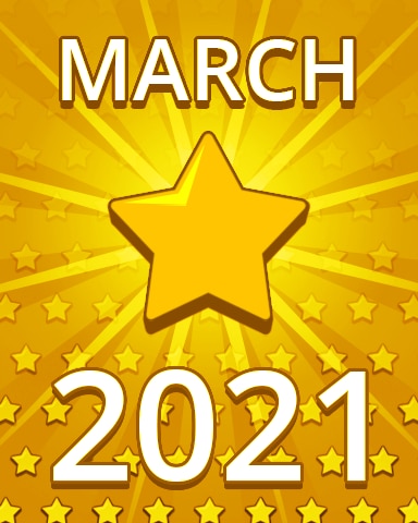 Pogo Daily Sudoku All Stars March 2021 Badge