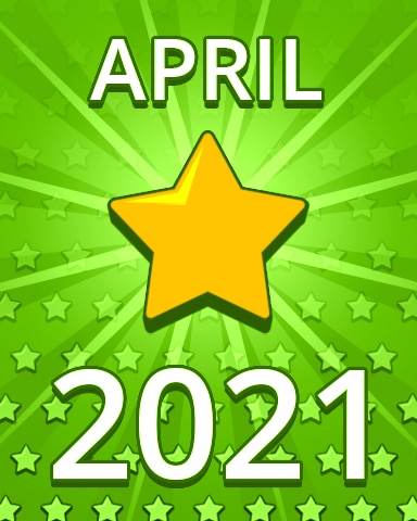 Pogo Daily Sudoku All Stars April 2021 Badge