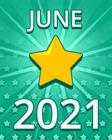 Pogo Daily Sudoku All Stars June 2021 Badge