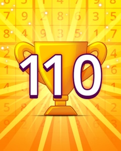 Pogo Daily Sudoku Rank 110 Badge