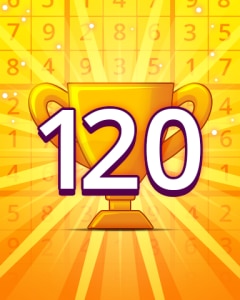 Pogo Daily Sudoku Rank 120 Badge