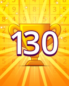 Pogo Daily Sudoku Rank 130 Badge