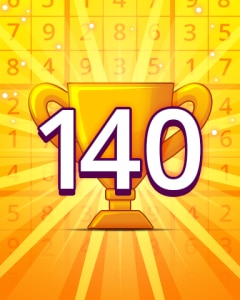 Pogo Daily Sudoku Rank 140 Badge