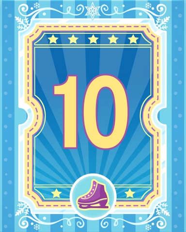 Pogo on Ice 10 Badge - Poppit! Bingo