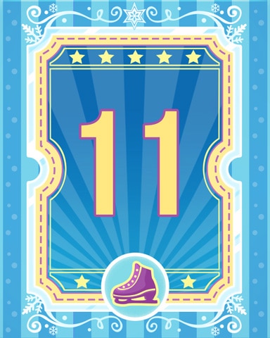 Pogo on Ice 11 Badge - Poppit! Bingo