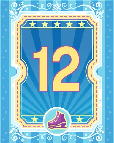 Pogo on Ice 12 Badge - Poppit! Bingo