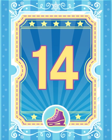 Pogo on Ice 14 Badge - Jet Set Solitaire