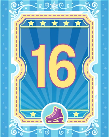 Pogo on Ice 16 Badge - Garden Blast