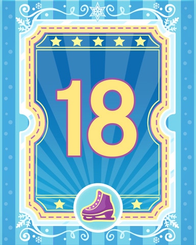 Pogo on Ice 18 Badge - Garden Blast