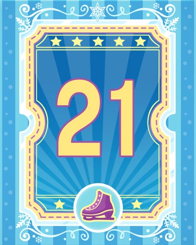 Pogo on Ice 21 Badge - Snowbird Solitaire