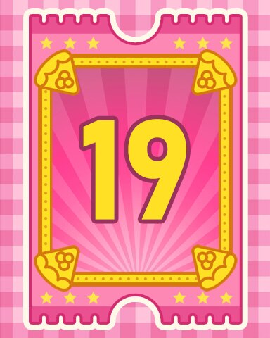 Pie Eating Contest Badge 19 - Garden Blast