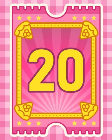 Pie Eating Contest Badge 20 - Garden Blast