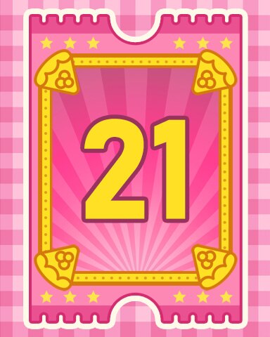 Pie Eating Contest Badge 21 - Garden Blast