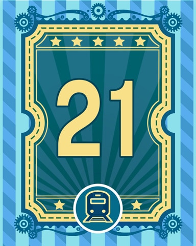All Aboard 21 Badge - Lumeno