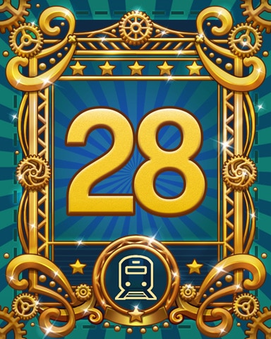 All Aboard 28 Badge - Poppit! HD