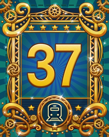 All Aboard 37 Badge - Word Whomp HD
