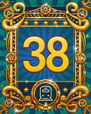All Aboard 38 Badge - Word Whomp HD