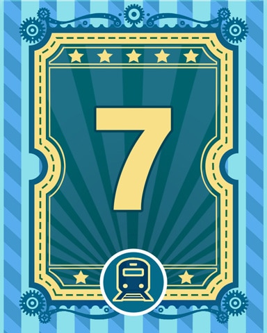 All Aboard 7 Badge - Bejeweled Stars