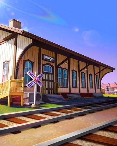 Traveling Train Broad Station Badge