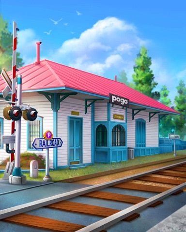 Traveling Train Unique Station Badge