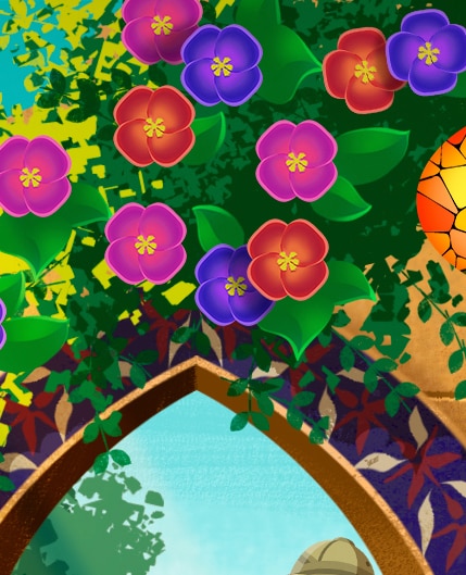 Beautiful Bazaar Badge 10 - Garden Blast