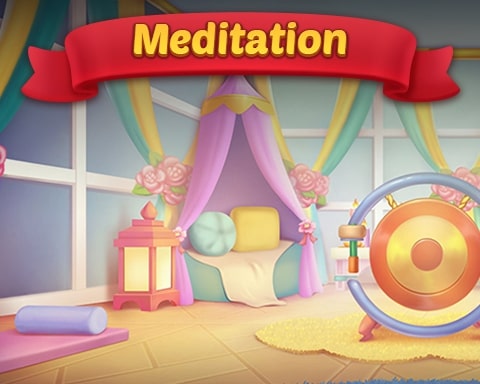 Solitaire Home Story Meditation Badge
