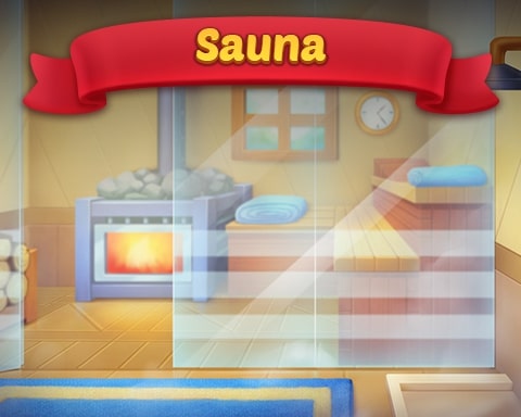 Solitaire Home Story Sauna Badge