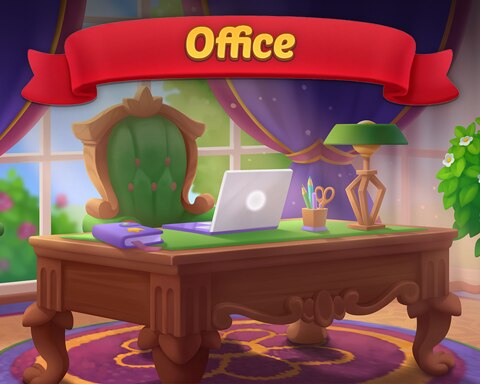 Solitaire Home Story Office Badge