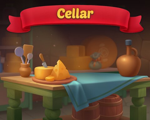 Solitaire Home Story Cheese Cellar Badge