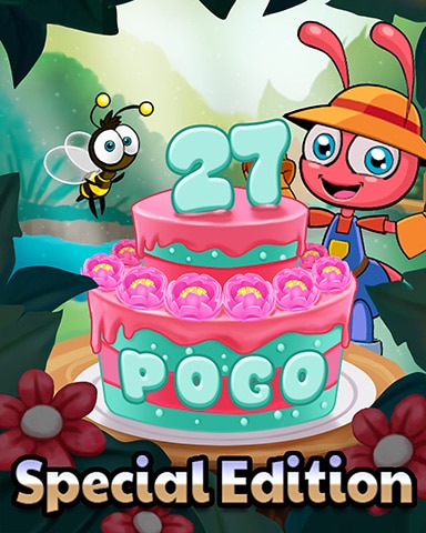 Pogo Garden Blast Pogo 27th Birthday Badge
