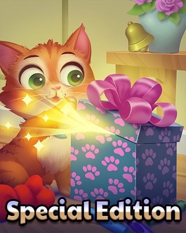 Charlie Opening a Gift Badge - Matching Moments