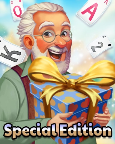 Grandpa's Gift Badge - Solitaire Home Story
