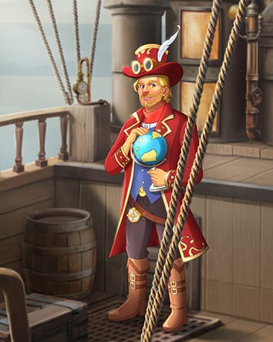 Globe Trotting Nate Atlantis Found Badge