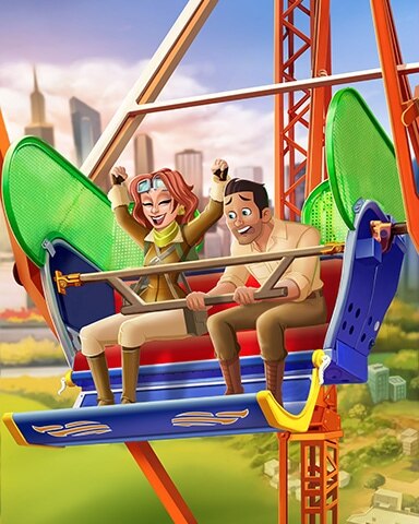 Ferris Wheel Date At The Fair Badge