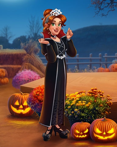 Viola the Vampire Costume Contest Badge