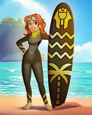 Pogo Amelia in the Surfing Competition Badge
