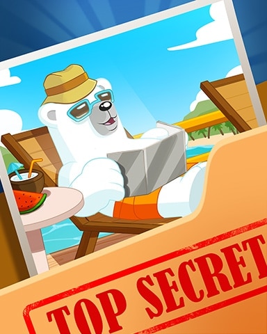 Beachside Bearnard Top Secret Badge