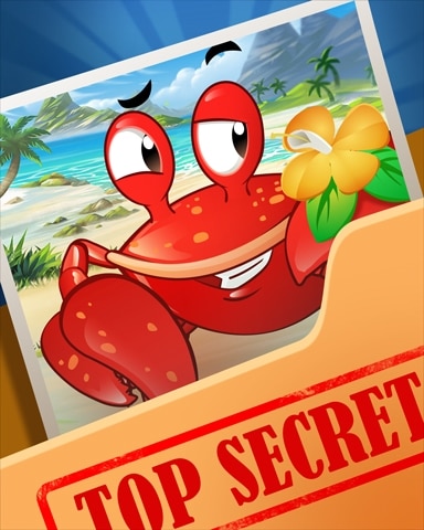 Cap'n Pinchers Luau Top Secret Badge