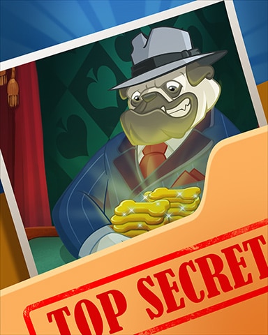 Golden Bone Chips Top Secret Badge