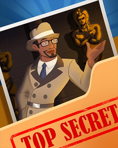 Hidden Statue Top Secret Badge