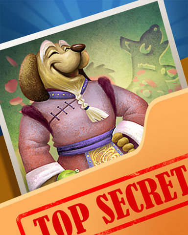 Jolly Zodiac Dog Super Secret Badge