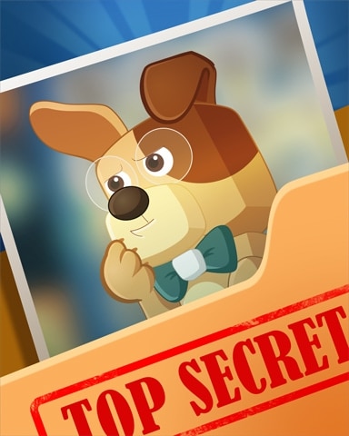 Nerdy Dog Top Secret Badge