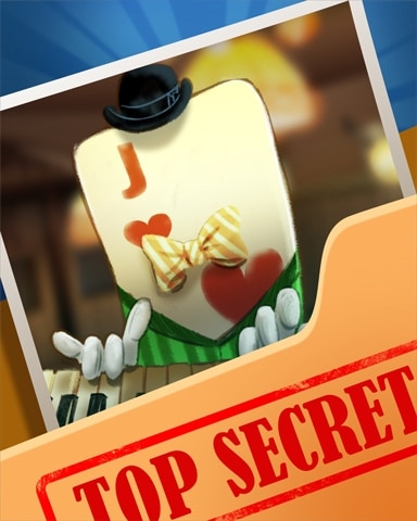 Piano Card Top Secret Badge