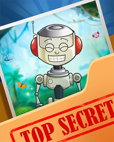 Robot Smiles Super Secret Badge