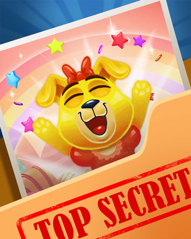 Happy Dog Top Secret Badge