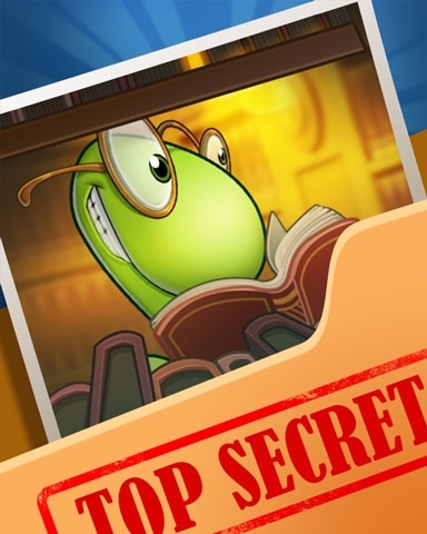 Reading Book Worm Top Secret Badge