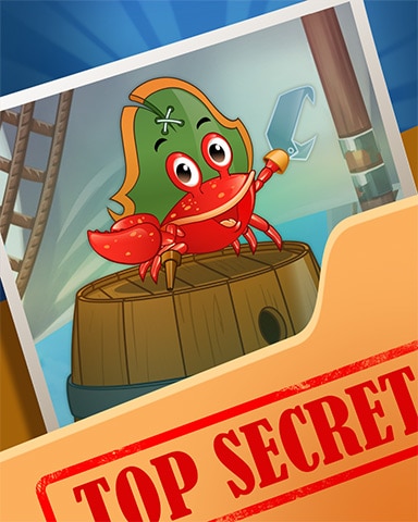 Crabby Captain Top Secret Badge